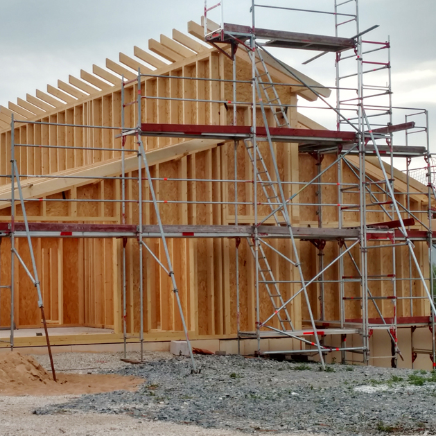 Hausbau mit Keller und Holzständerbauweise in Nürnberg